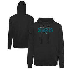 San Jose Sharks Levelwear Podium Carve Pullover Hoodie - Black | NHL on sale