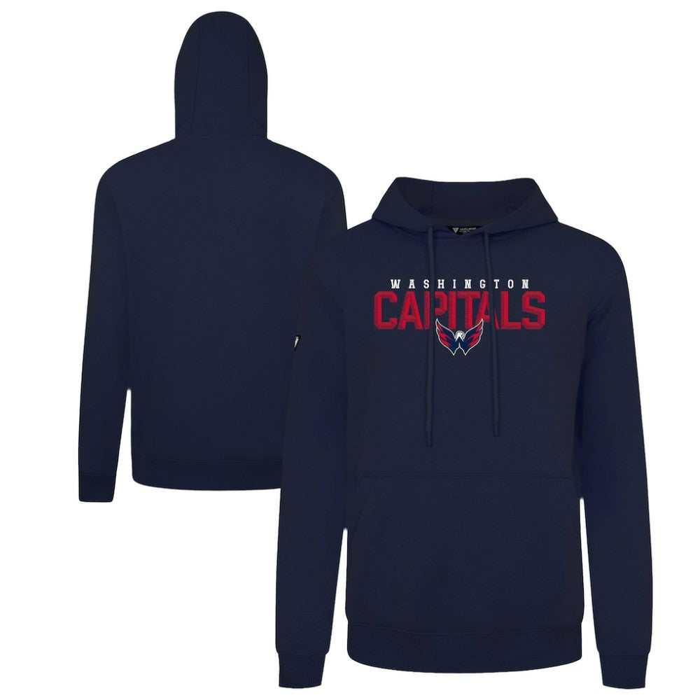 Washington Capitals Levelwear Podium Carve Pullover Hoodie - Navy | NHL near me