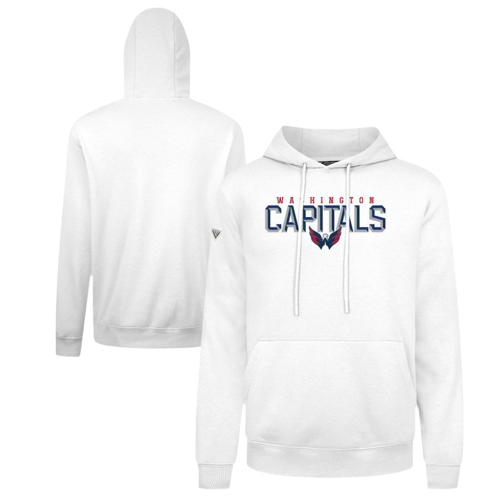 Washington Capitals Levelwear Podium Carve Pullover Hoodie - White | NHL near me