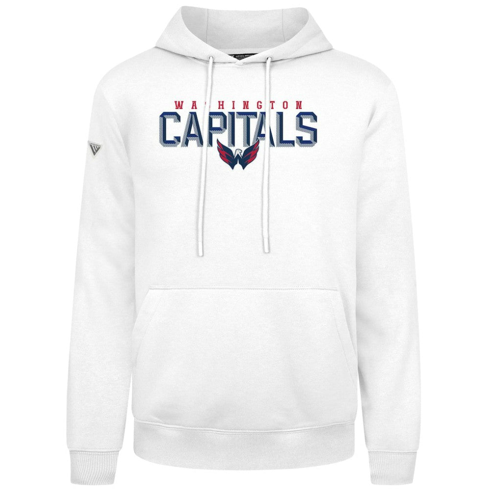 Washington Capitals Levelwear Podium Carve Pullover Hoodie - White | NHL near me