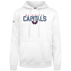 Washington Capitals Levelwear Podium Carve Pullover Hoodie - White | NHL near me