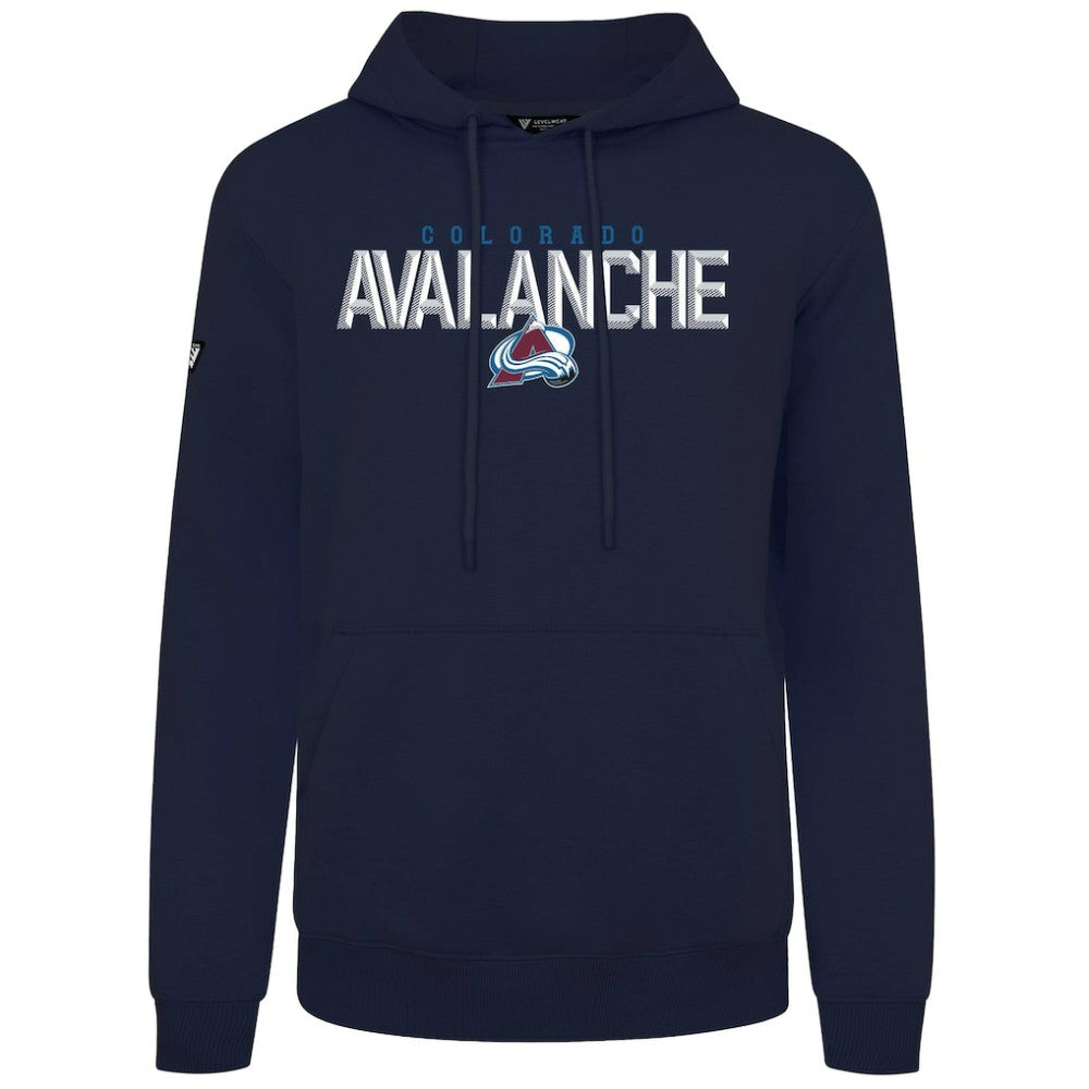 Colorado Avalanche Levelwear Podium Carve Pullover Hoodie - Navy | NHL Lifestyle