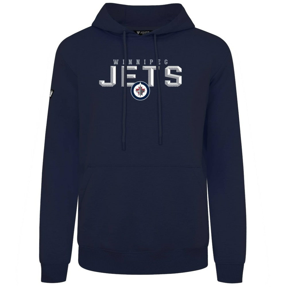 Winnipeg Jets Levelwear Podium Carve Pullover Hoodie - Navy | NHL on sale