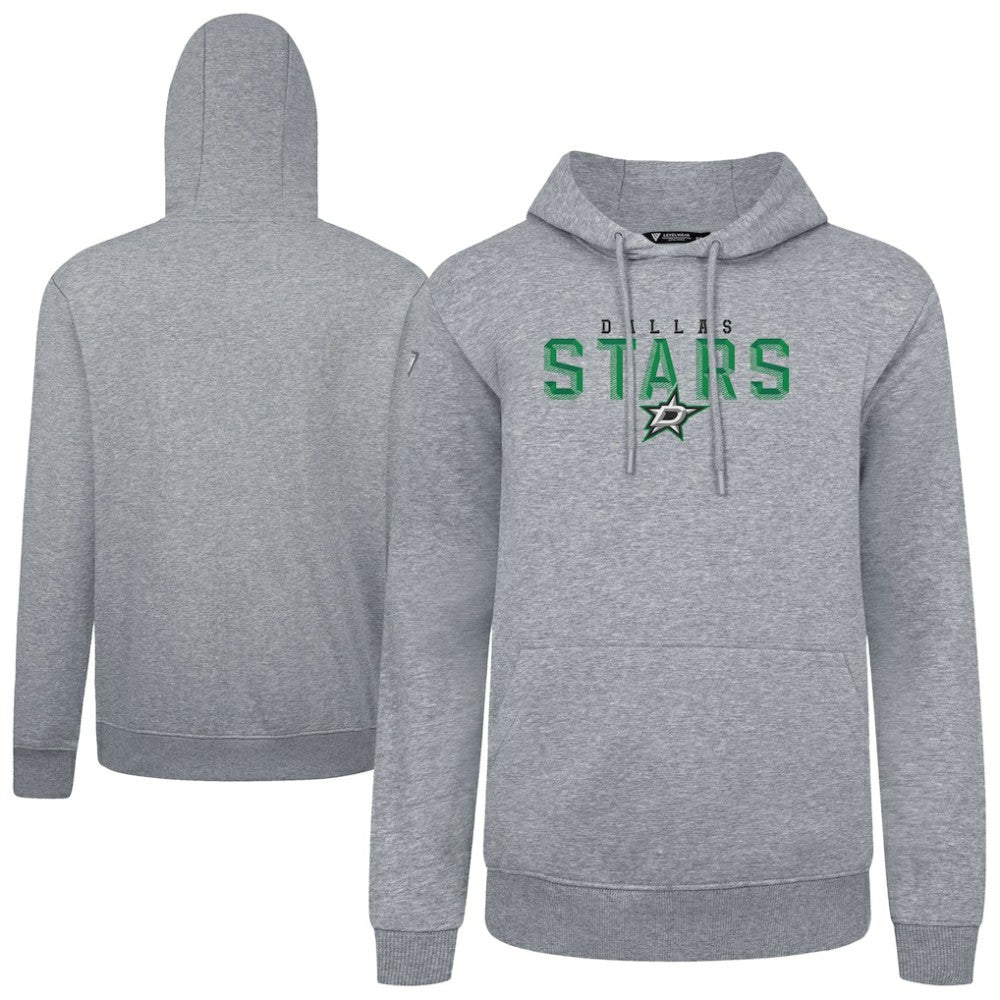 Dallas Stars Levelwear Podium Carve Pullover Hoodie - Gray | NHL near me