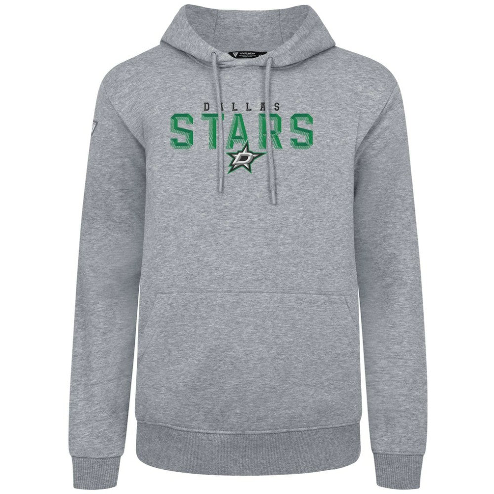Dallas Stars Levelwear Podium Carve Pullover Hoodie - Gray | NHL near me