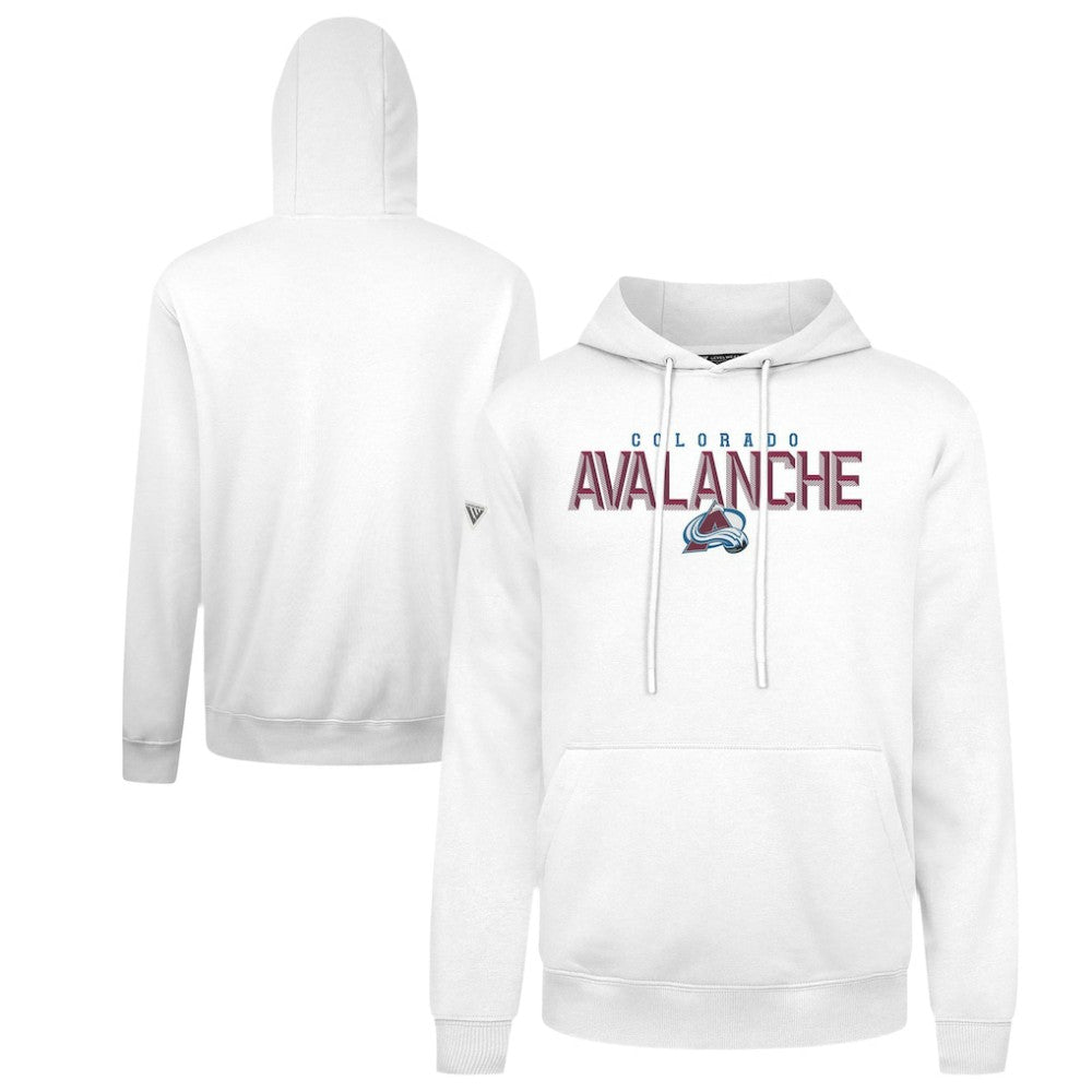 Colorado Avalanche Levelwear Podium Carve Pullover Hoodie - White | NHL sale