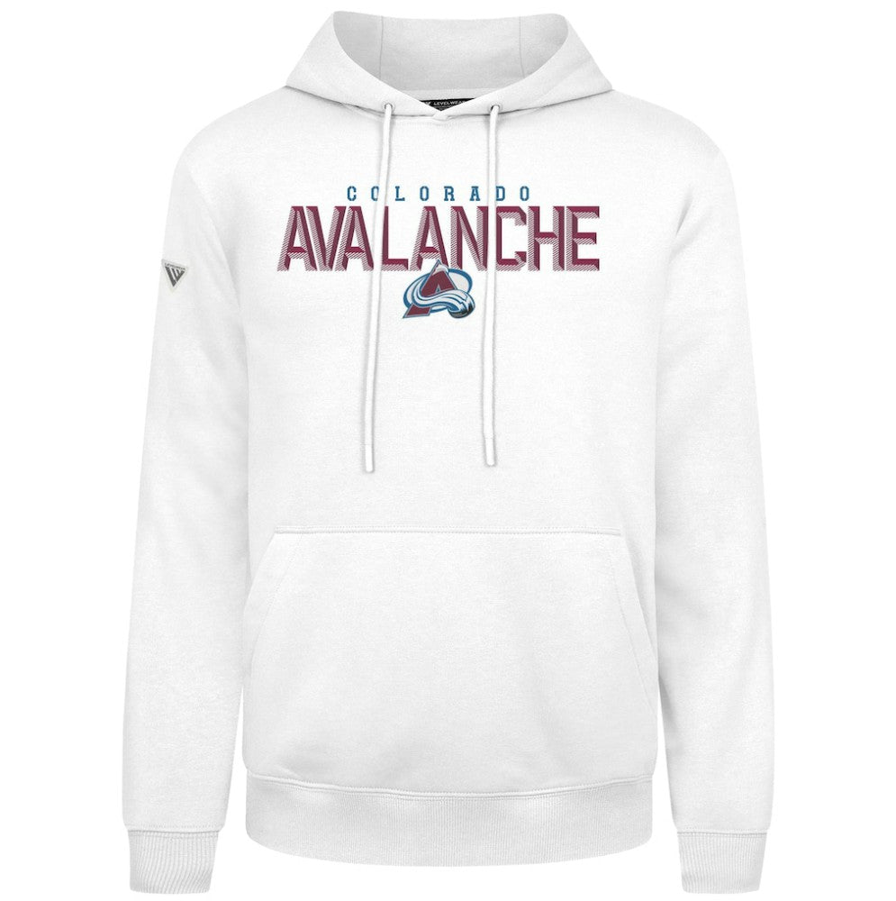 Colorado Avalanche Levelwear Podium Carve Pullover Hoodie - White | NHL sale