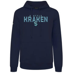 Seattle Kraken Levelwear Podium Carve Pullover Hoodie - Navy | NHL Clearance