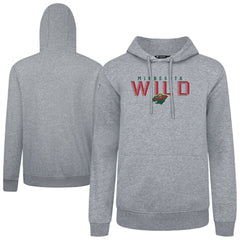 Minnesota Wild Levelwear Podium Carve Pullover Hoodie - Gray | NHL near me