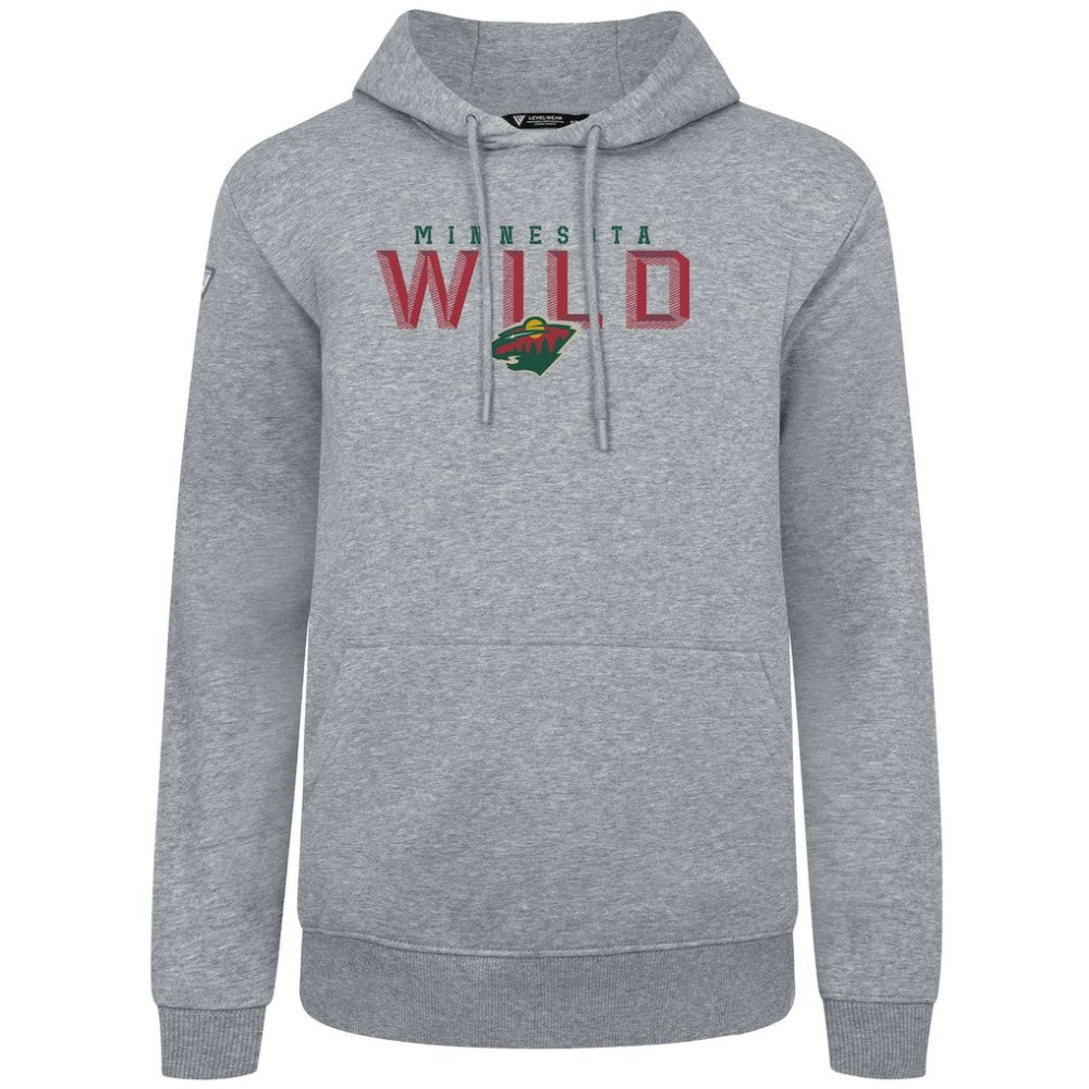Minnesota Wild Levelwear Podium Carve Pullover Hoodie - Gray | NHL near me
