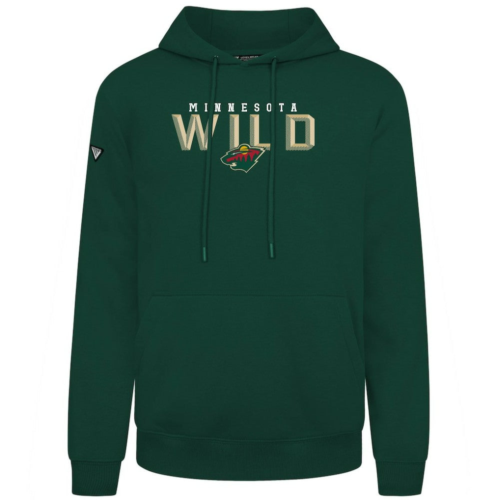 Minnesota Wild Levelwear Podium Carve Pullover Hoodie - Green | NHL Clearance