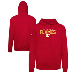 Calgary Flames Levelwear Podium Carve Pullover Hoodie - Red | NHL Clearance