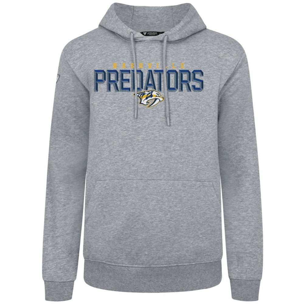 Nashville Predators Levelwear Podium Carve Pullover Hoodie - Gray | NHL on sale