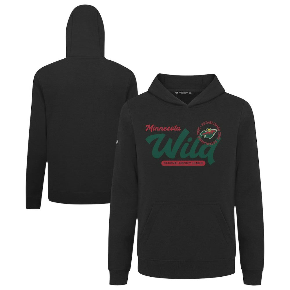 Minnesota Wild Levelwear Youth Podium Monument Pullover Hoodie - Black | NHL near me