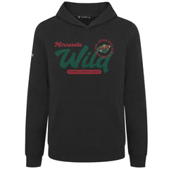 Minnesota Wild Levelwear Youth Podium Monument Pullover Hoodie - Black | NHL near me