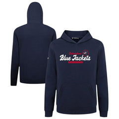 Columbus Blue Jackets Levelwear Youth Podium Monument Pullover Hoodie - Navy | NHL Clearance