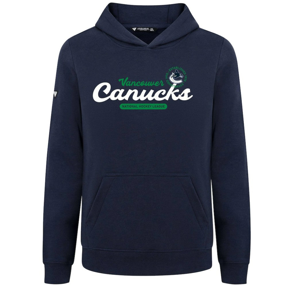 Vancouver Canucks Levelwear Youth Podium Monument Pullover Hoodie - Navy | NHL sale