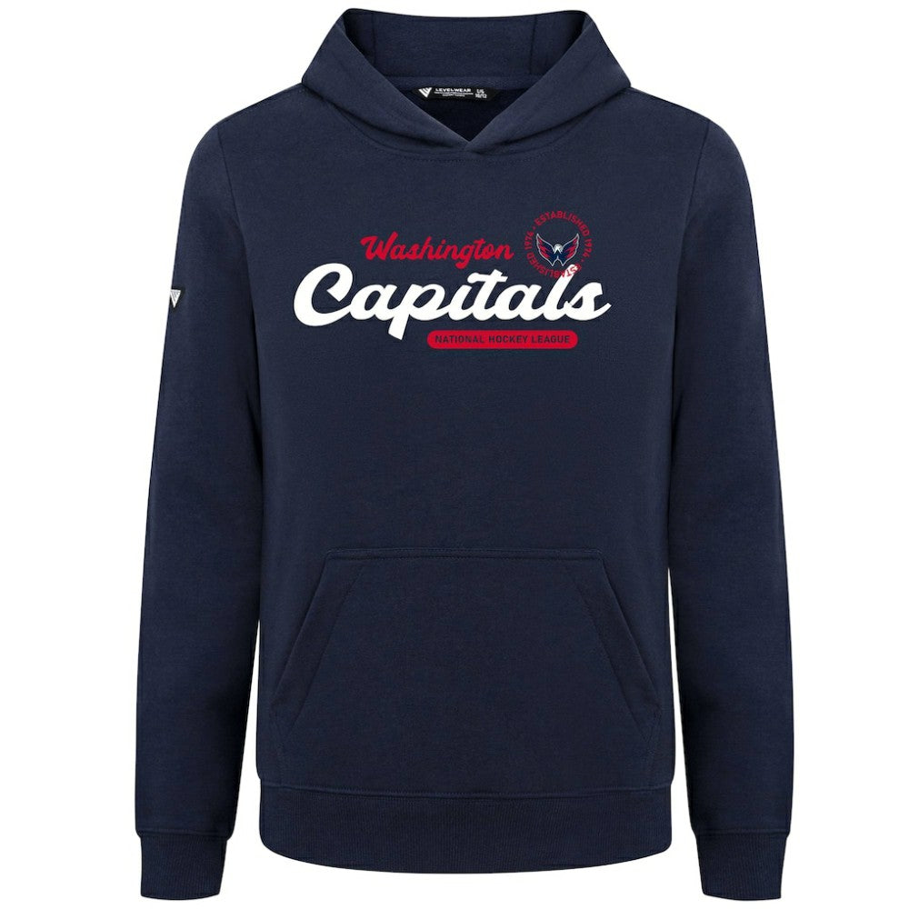 Washington Capitals Levelwear Youth Podium Monument Pullover Hoodie - Navy | NHL Lifestyle