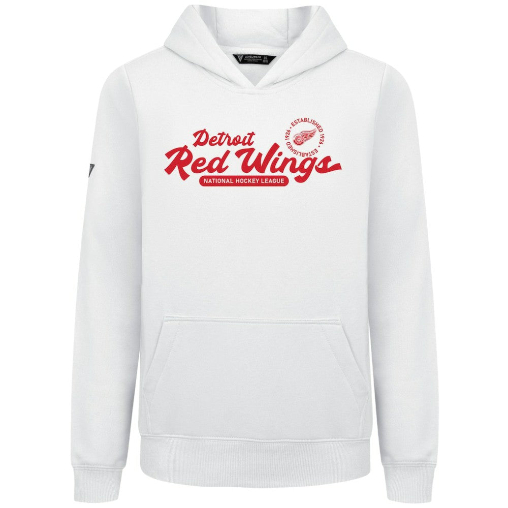 Detroit Red Wings Levelwear Youth Podium Monument Pullover Hoodie - White | NHL on sale