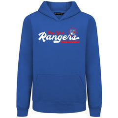 New York Rangers Levelwear Youth Podium Monument Pullover Hoodie - Royal | NHL near me