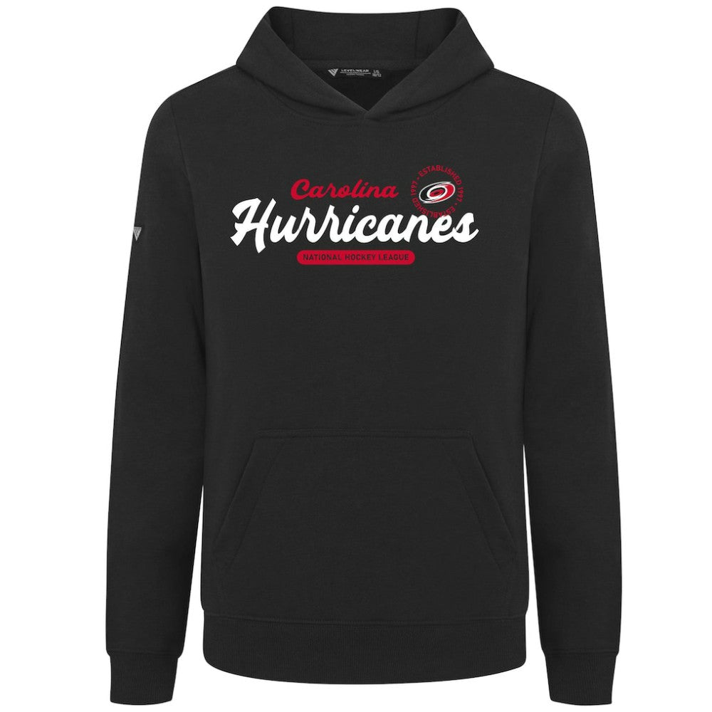 Carolina Hurricanes Levelwear Youth Podium Monument Pullover Hoodie - Black | NHL discount