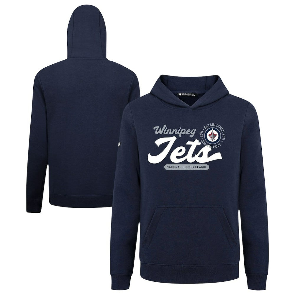 Winnipeg Jets Levelwear Youth Podium Monument Pullover Hoodie - Navy | NHL Lifestyle