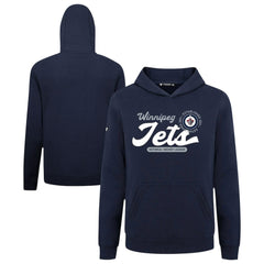 Winnipeg Jets Levelwear Youth Podium Monument Pullover Hoodie - Navy | NHL Lifestyle