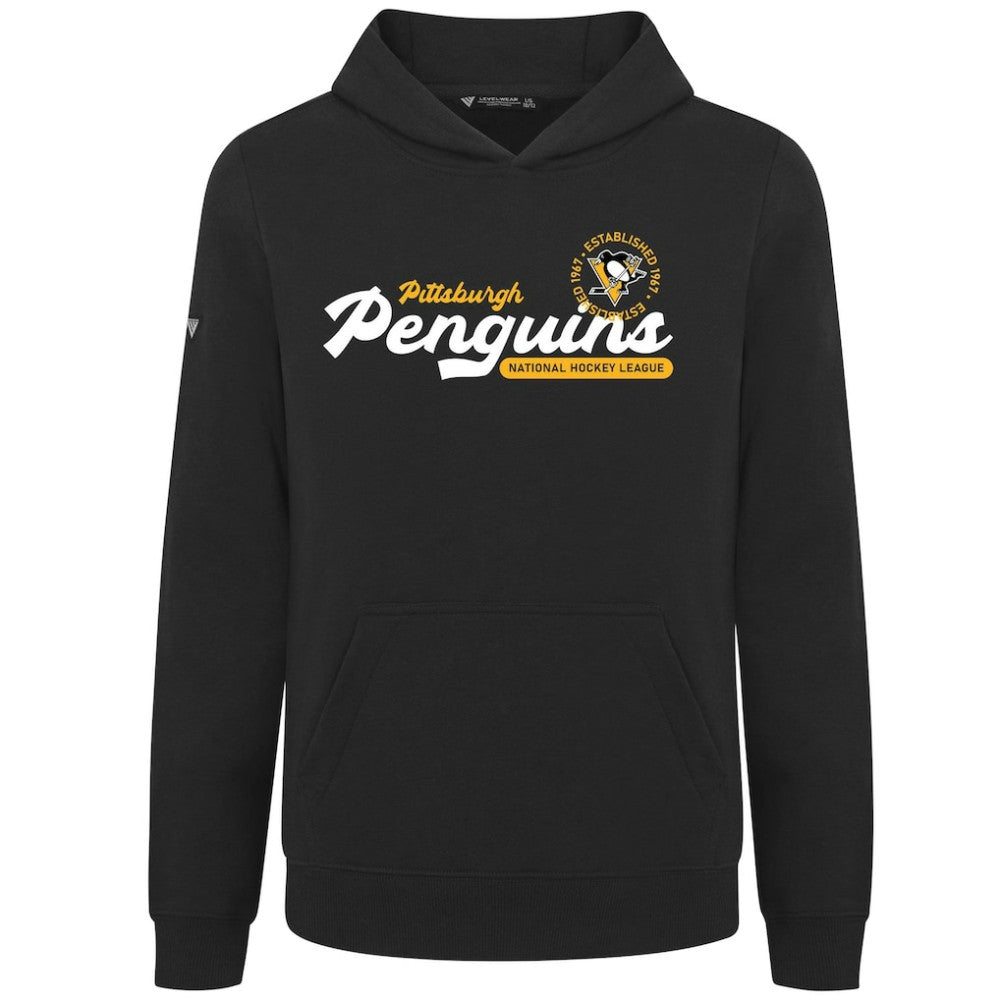 Pittsburgh Penguins Levelwear Youth Podium Monument Pullover Hoodie - Black | NHL sale