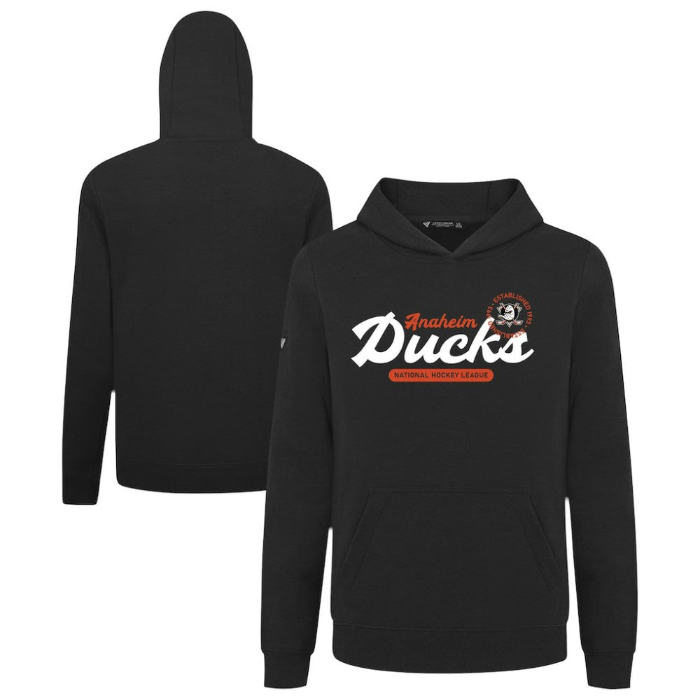 Anaheim Ducks Levelwear Youth Podium Monument Pullover Hoodie - Black | NHL discount