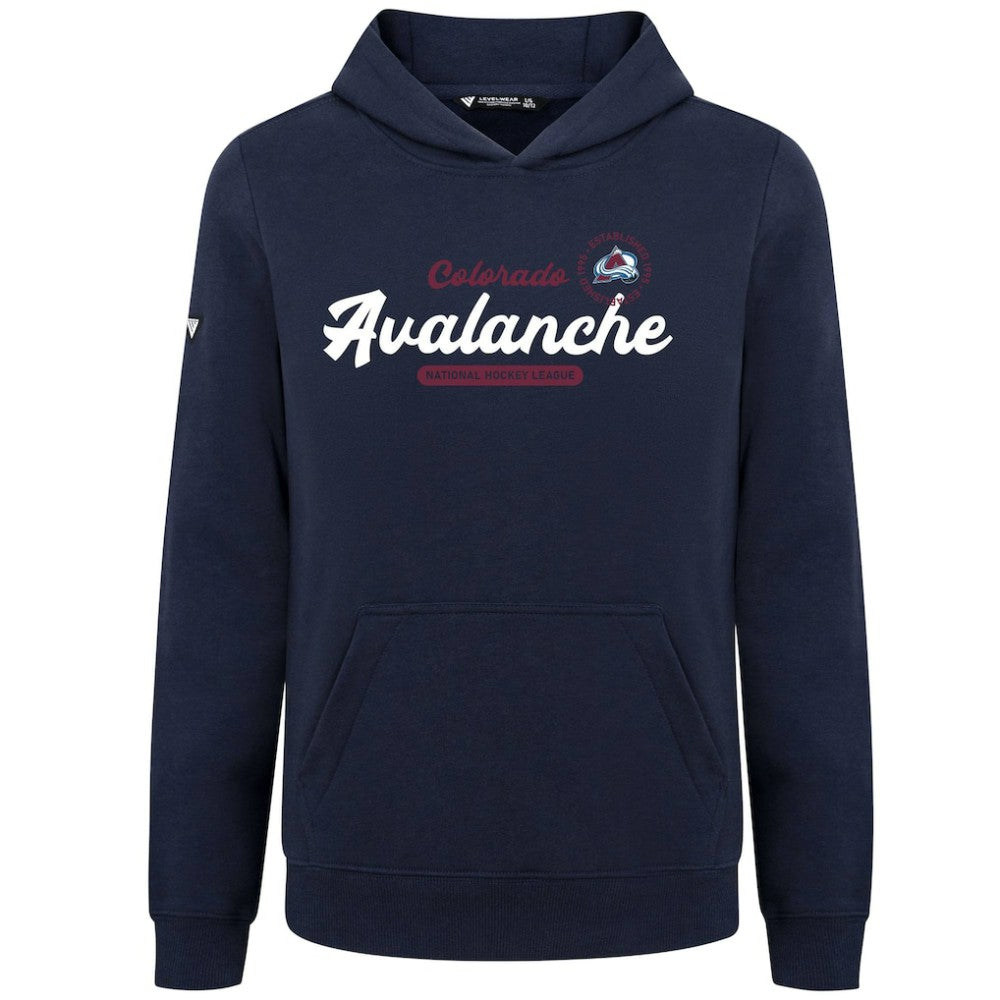 Colorado Avalanche Levelwear Youth Podium Monument Pullover Hoodie - Navy | NHL near me