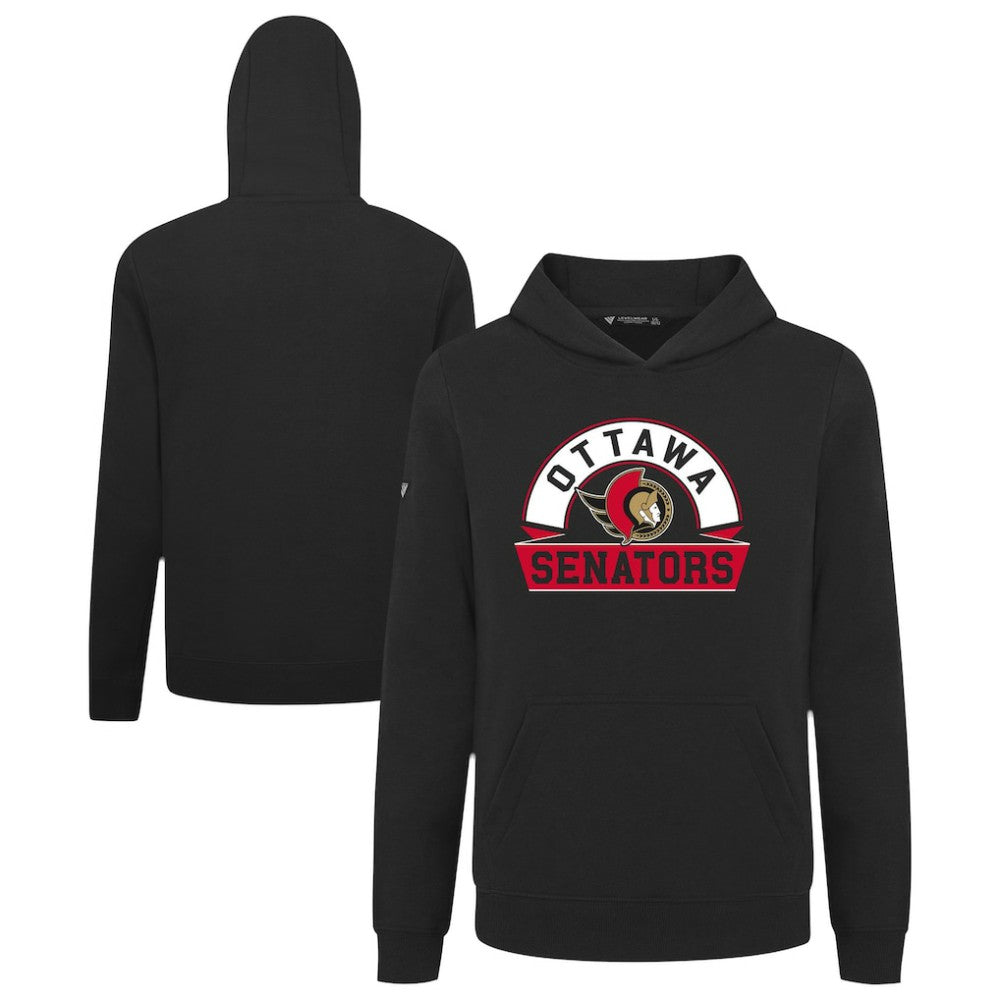 Ottawa Senators Levelwear Youth Podium Banner Arch Pullover Hoodie - Black | NHL on sale