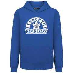 Toronto Maple Leafs Levelwear Youth Podium Banner Arch Pullover Hoodie - Royal | NHL Clearance