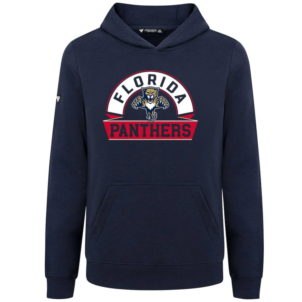 Florida Panthers Levelwear Youth Podium Banner Arch Pullover Hoodie - Navy | NHL sale