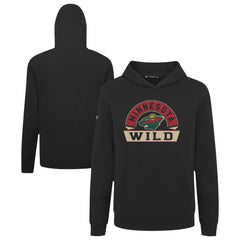 Minnesota Wild Levelwear Youth Podium Banner Arch Pullover Hoodie - Black | NHL discount