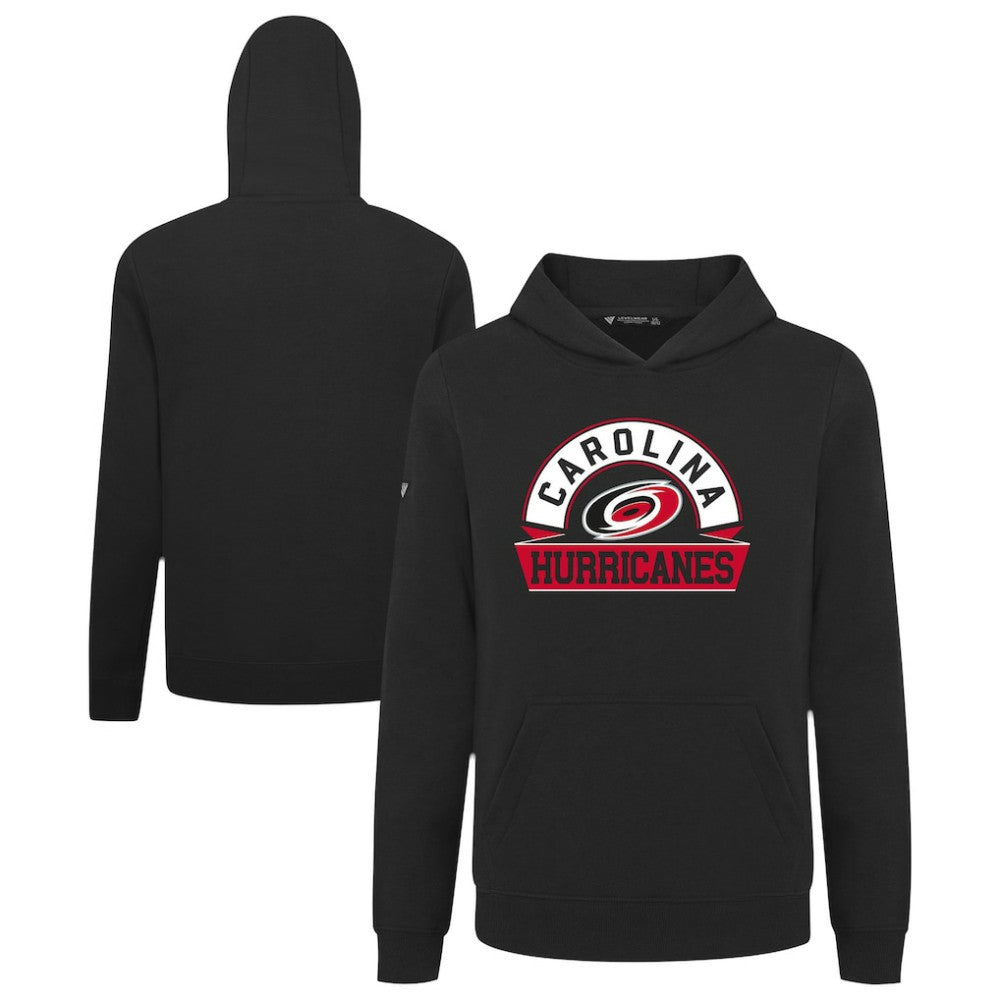 Carolina Hurricanes Levelwear Youth Podium Banner Arch Pullover Hoodie - Black | NHL on sale