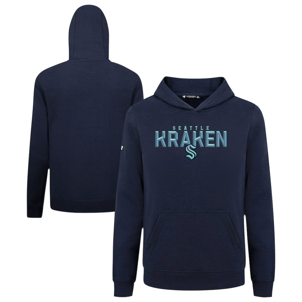 Seattle Kraken Levelwear Youth Podium Carve Pullover Hoodie - Navy | NHL sale