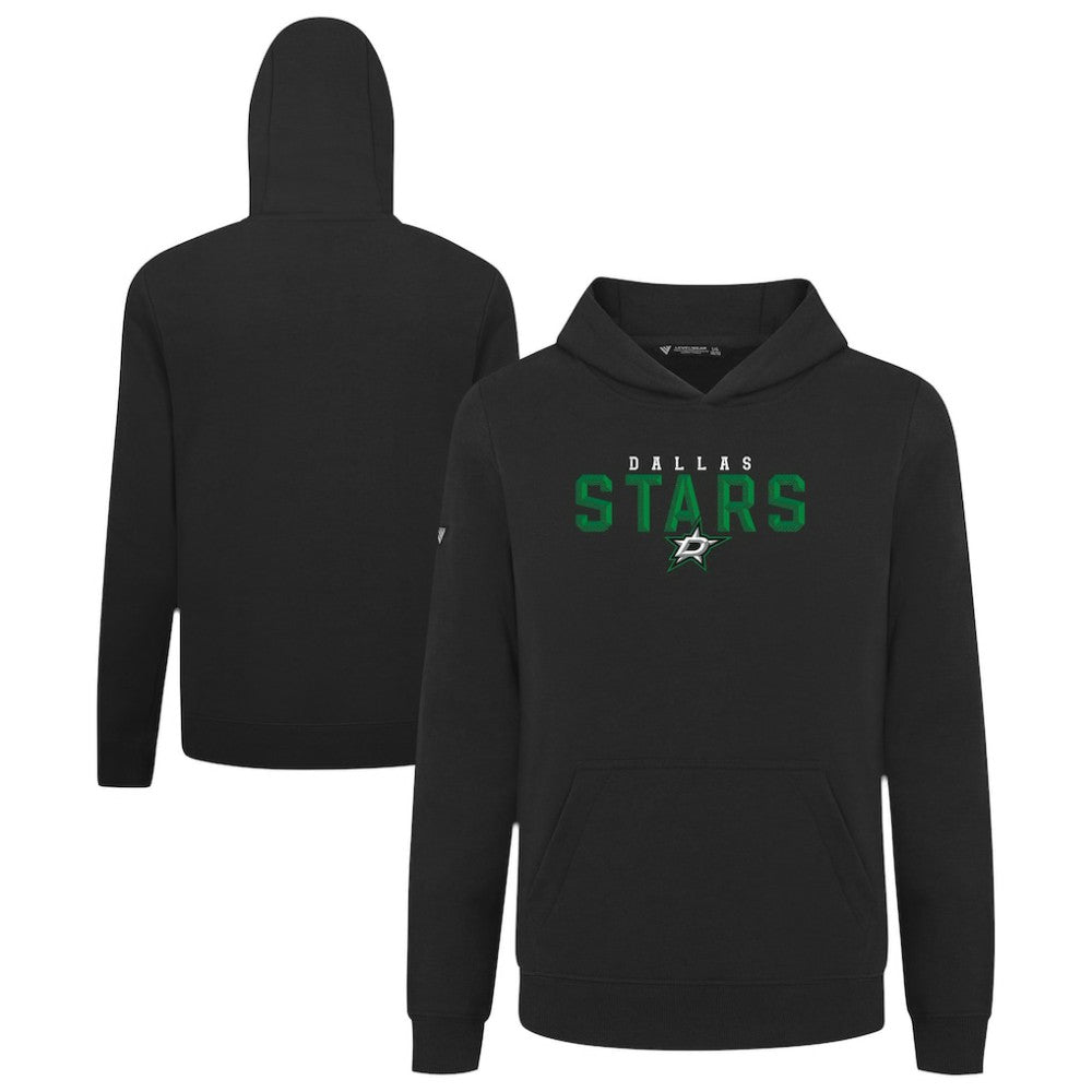 Dallas Stars Levelwear Youth Podium Carve Pullover Hoodie - Black | NHL Clearance