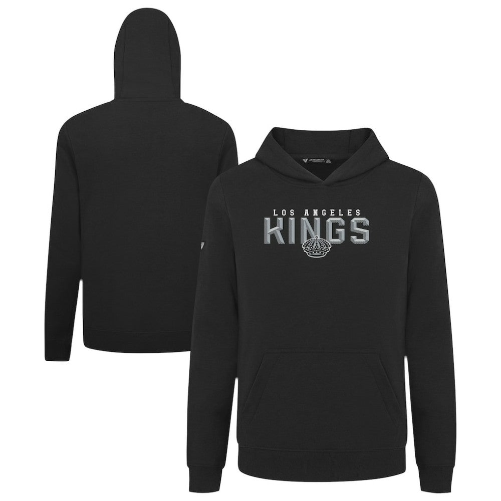 Los Angeles Kings Levelwear Youth Podium Carve Pullover Hoodie - Black | NHL Lifestyle