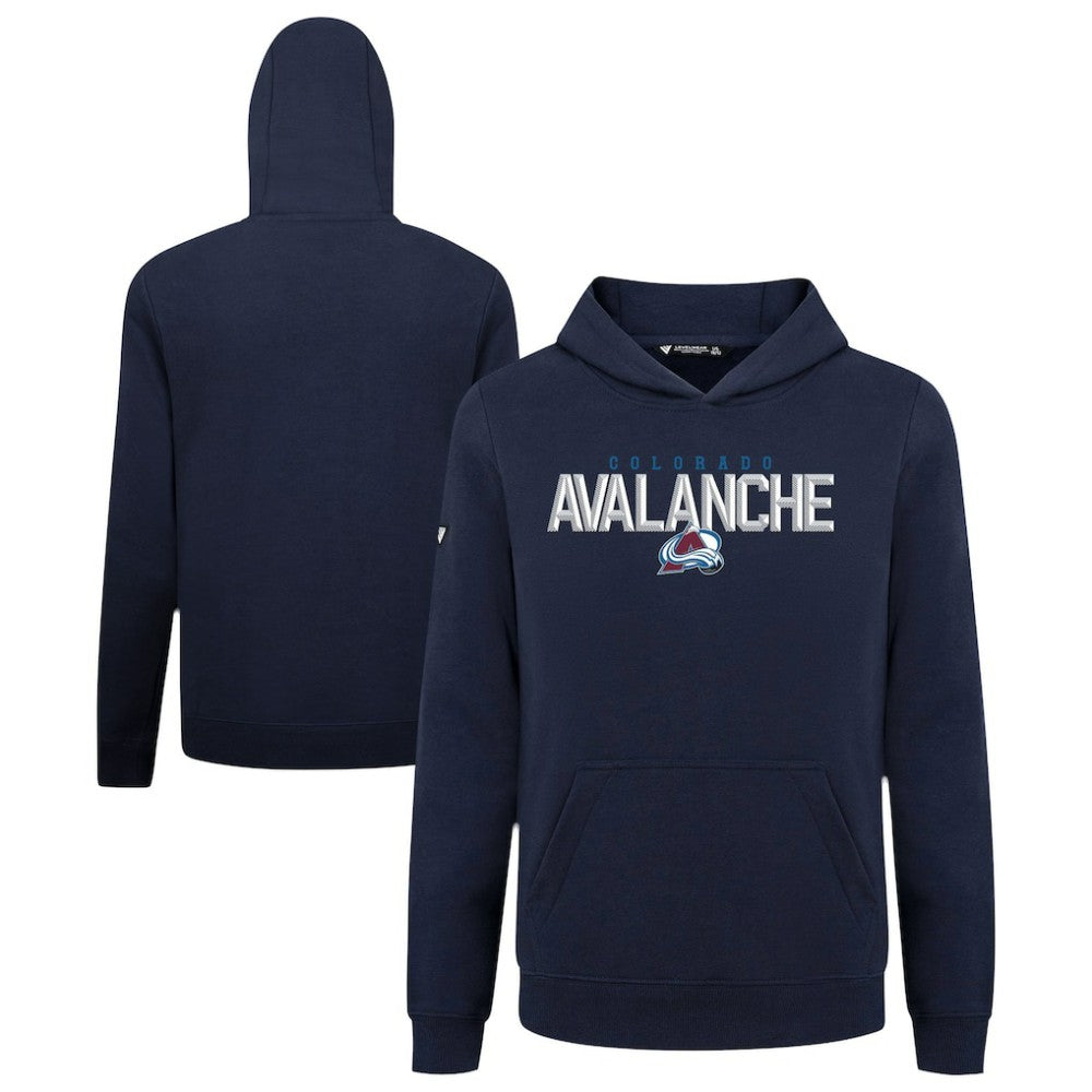 Colorado Avalanche Levelwear Youth Podium Carve Pullover Hoodie - Navy | NHL Lifestyle