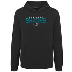 San Jose Sharks Levelwear Youth Podium Carve Pullover Hoodie - Black | NHL online