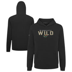 Minnesota Wild Levelwear Youth Podium Carve Pullover Hoodie - Black | NHL discount