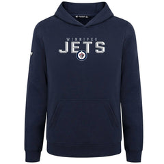 Winnipeg Jets Levelwear Youth Podium Carve Pullover Hoodie - Navy | NHL near me