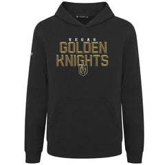 Vegas Golden Knights Levelwear Youth Podium Carve Pullover Hoodie - Black | NHL Clearance