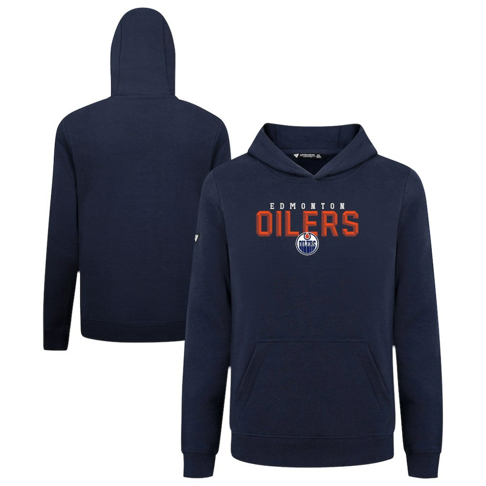 Edmonton Oilers Levelwear Youth Podium Carve Pullover Hoodie - Navy | NHL discount