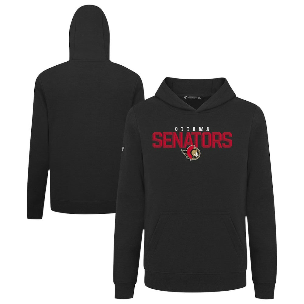 Ottawa Senators Levelwear Youth Podium Carve Pullover Hoodie - Black | NHL near me
