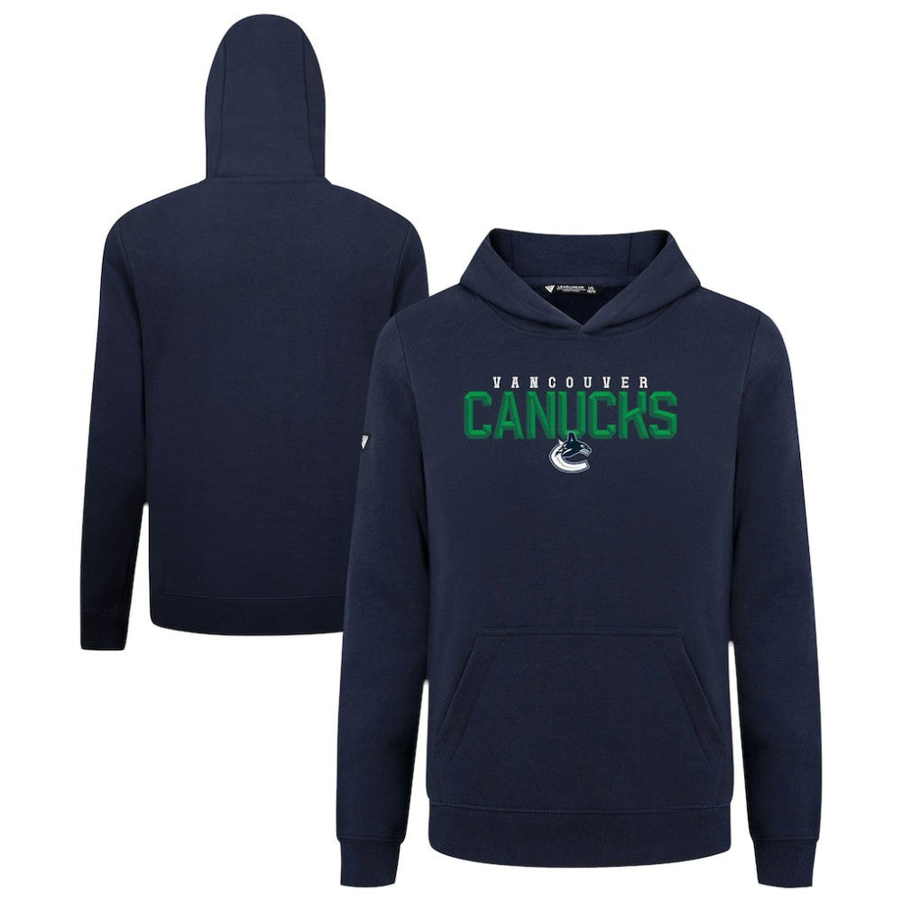 Vancouver Canucks Levelwear Youth Podium Carve Pullover Hoodie - Navy | NHL online