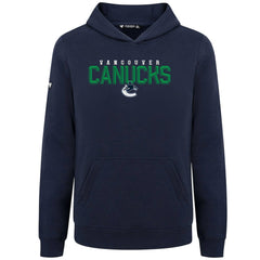 Vancouver Canucks Levelwear Youth Podium Carve Pullover Hoodie - Navy | NHL online