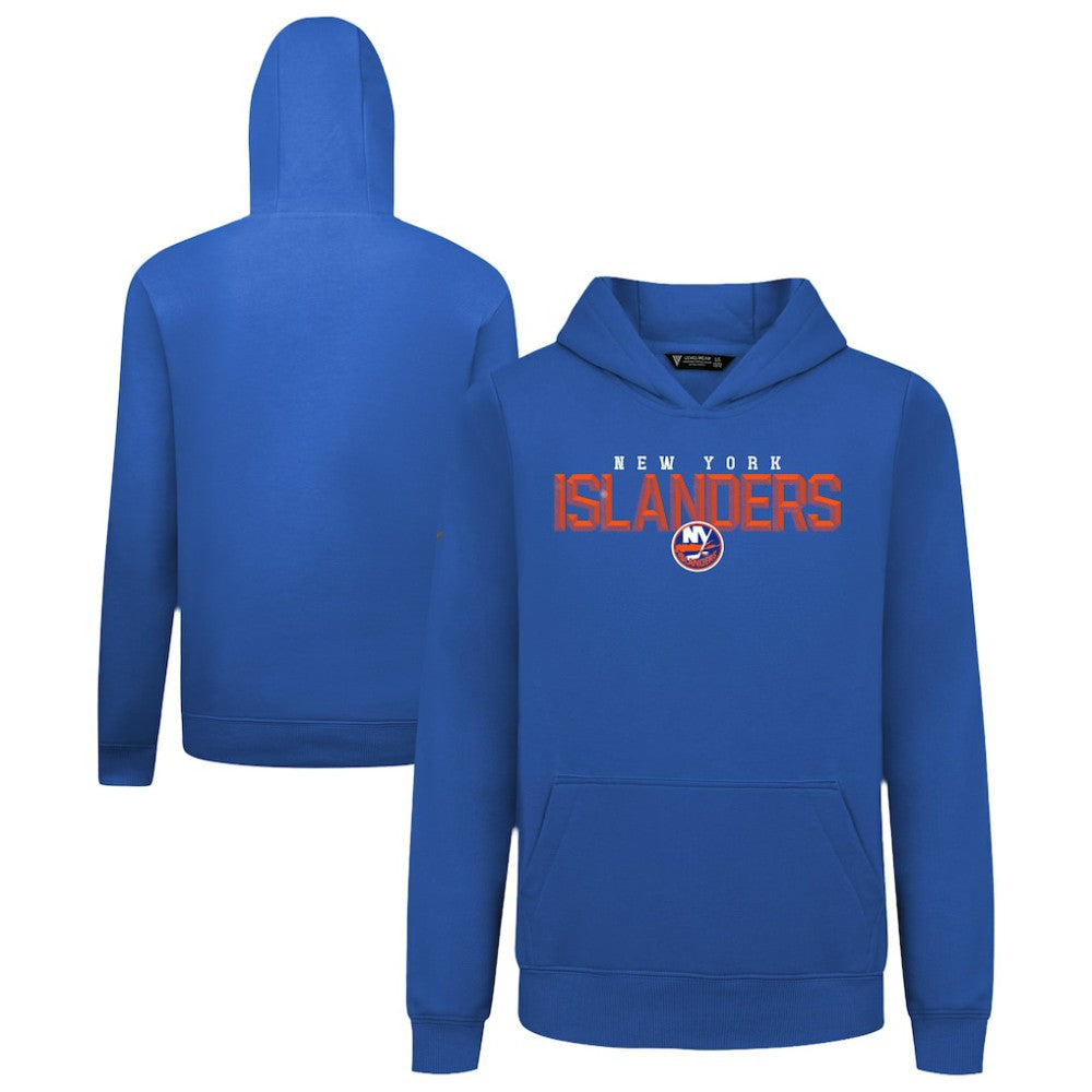 New York Islanders Levelwear Youth Podium Carve Pullover Hoodie - Royal | NHL Clearance