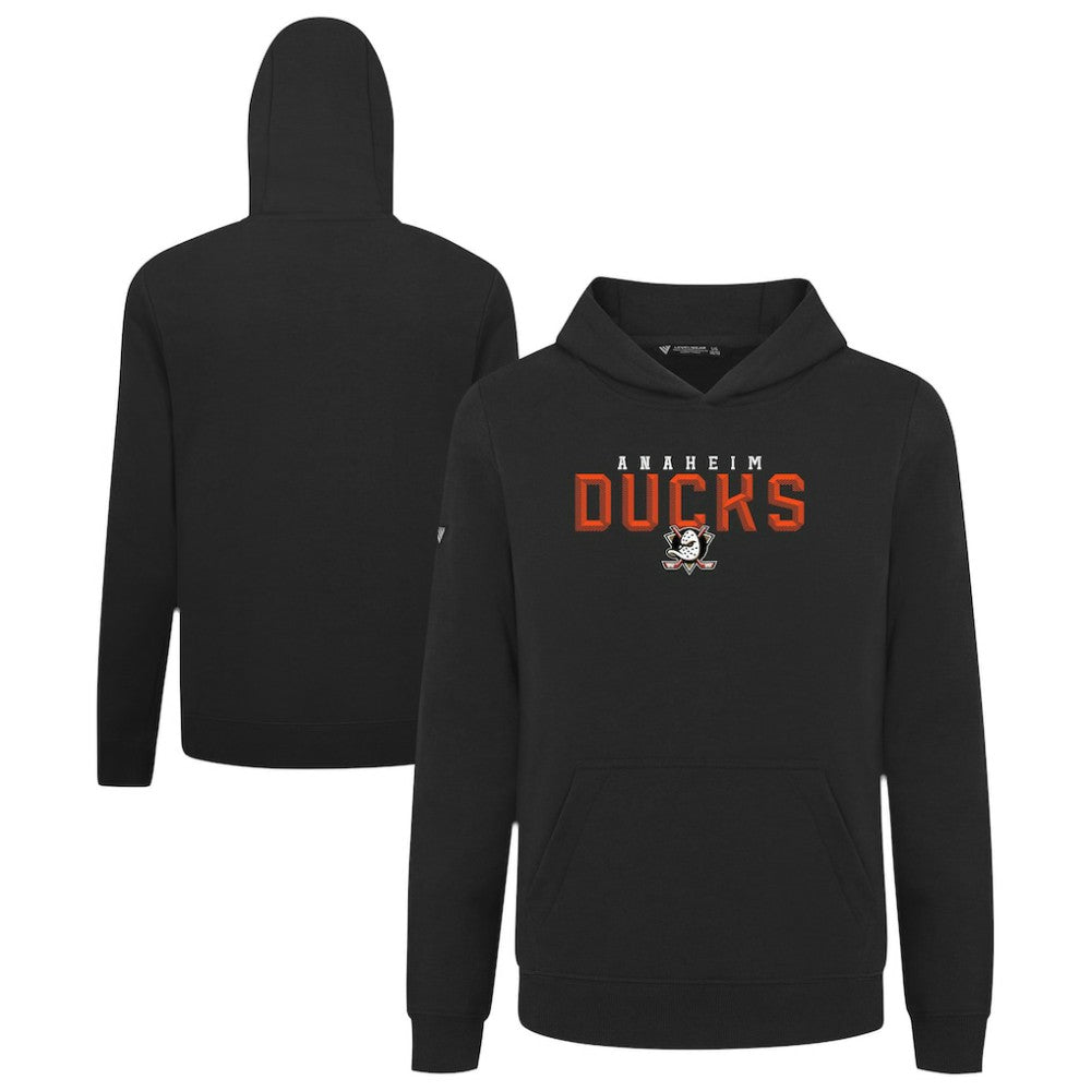 Anaheim Ducks Levelwear Youth Podium Carve Pullover Hoodie - Black | NHL discount
