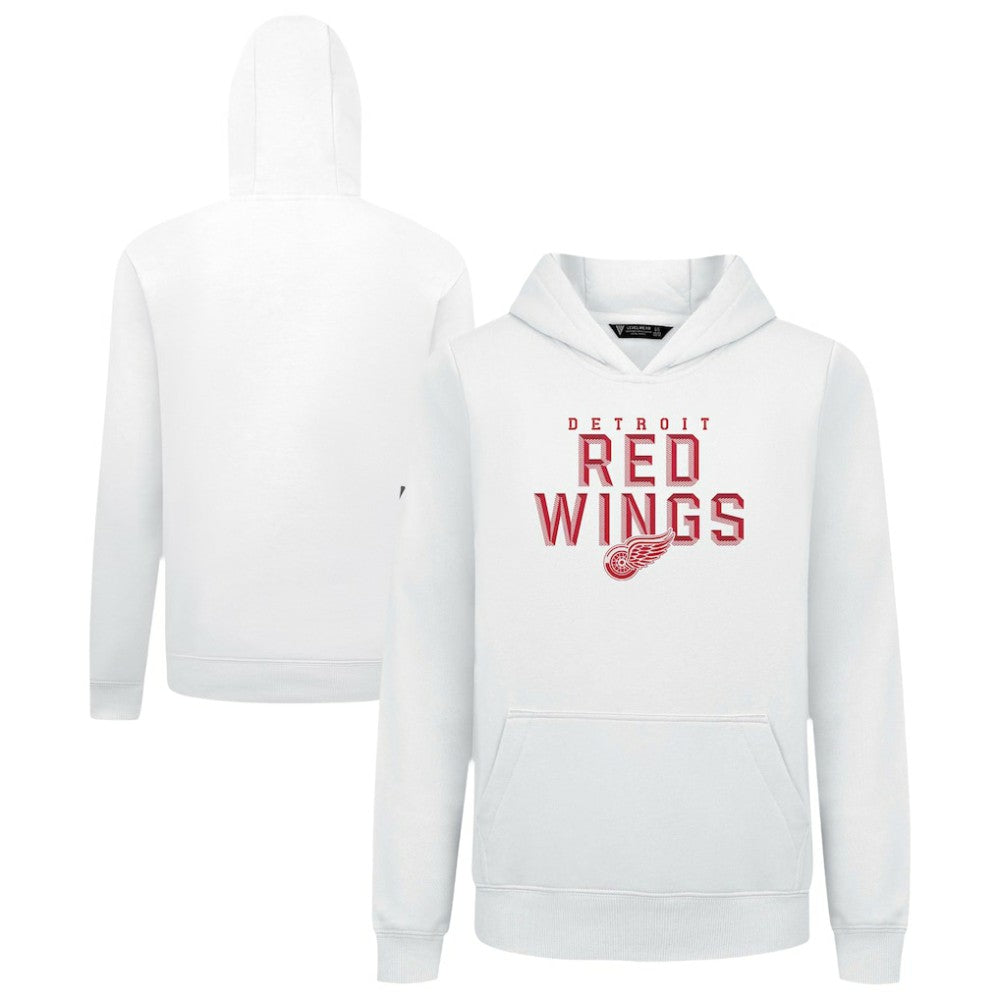 Detroit Red Wings Levelwear Youth Podium Carve Pullover Hoodie - White | NHL near me